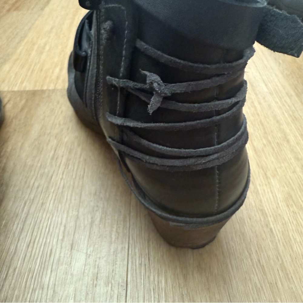 Roan Bed Stu‎ Aimee Leather Ankle Boots Size 9.5 Grey distressed - Picture 9 of 11